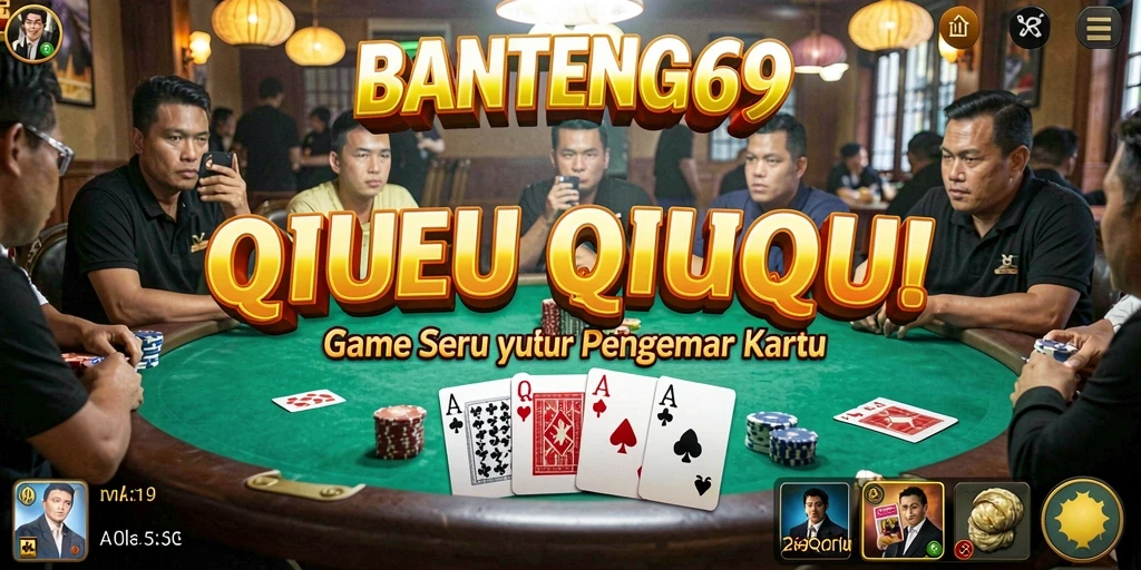 Tampilan gameplay menarik dari BANTENG69 saat bermain QiuQiu.