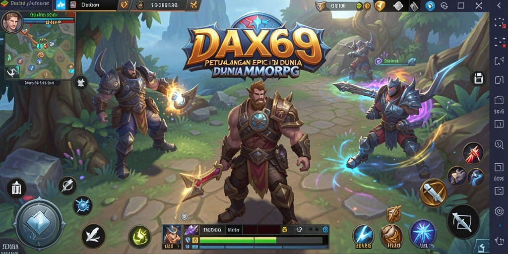Screenshot DAX69 menampilkan aksi pertempuran yang mendebarkan.