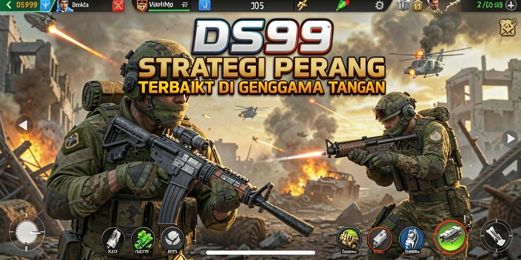 Screenshot DS99 menampilkan aksi strategis yang mendebarkan.