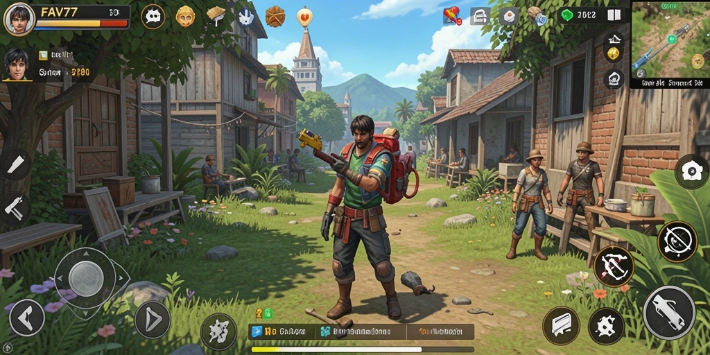 Tampilan gameplay <strong>FAV77</strong> yang menawan dengan interaksi karakter yang realistis.