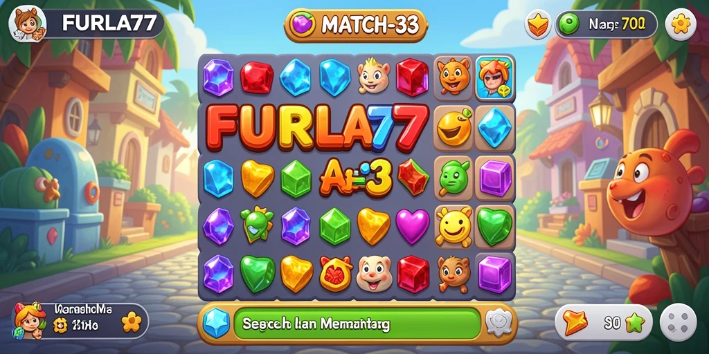 Tampilan gameplay seru dan menantang di FURLA77.