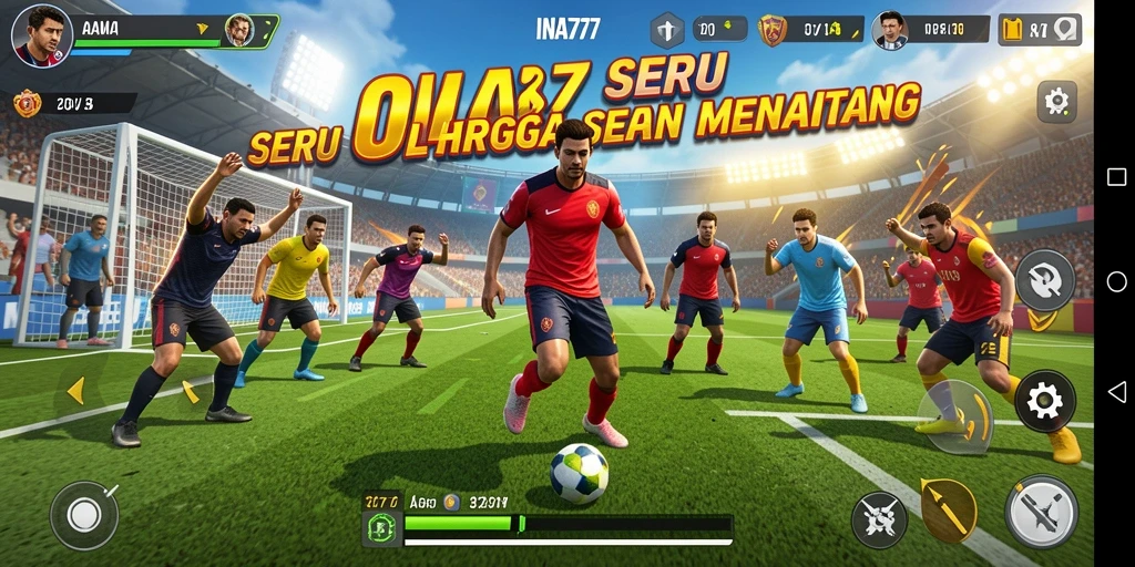 Tampilan gameplay seru di INA777 dengan momen-momen menarik dari berbagai olahraga.
