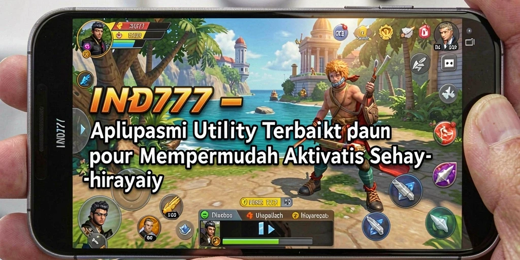 Tampilan utama IND777 menampilkan pengaturan tugas yang rapi dan mudah diakses.