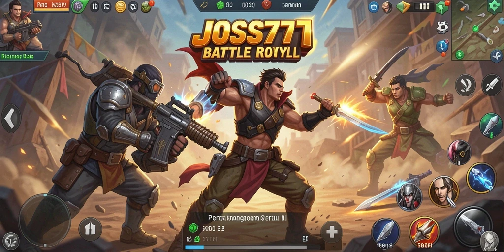 Gameplay seru di arena Battle Royale JOSS777.