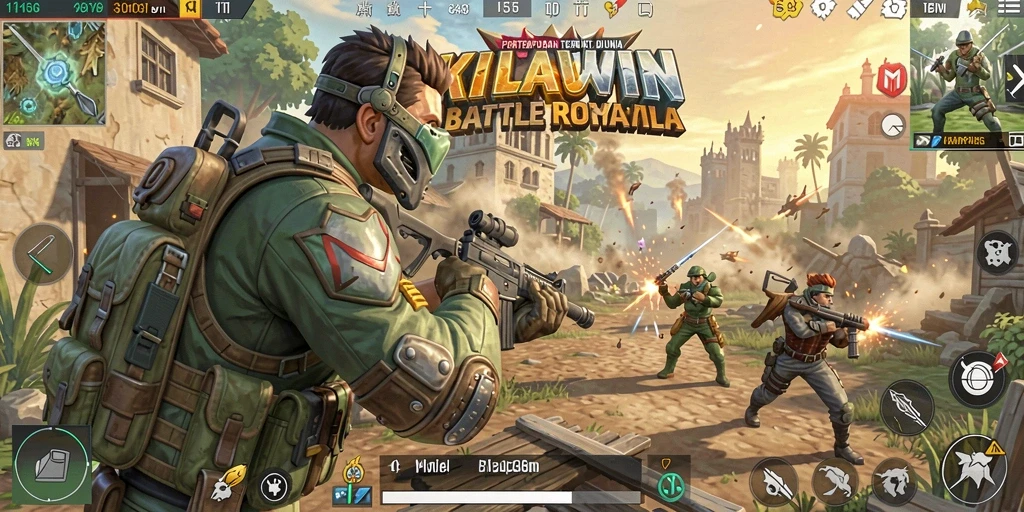 Tampilan gameplay KILAUWIN yang mendebarkan dan penuh aksi.