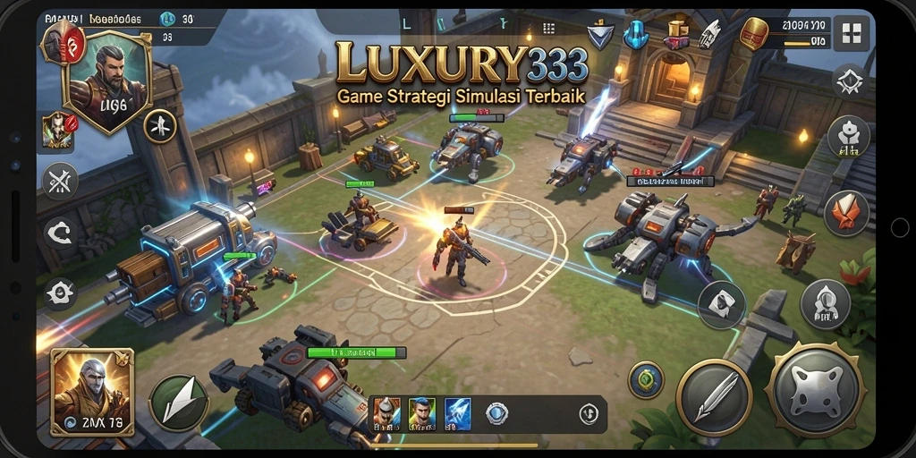 Tampilan dalam game LUXURY333 dengan pertempuran strategis yang mendebarkan.