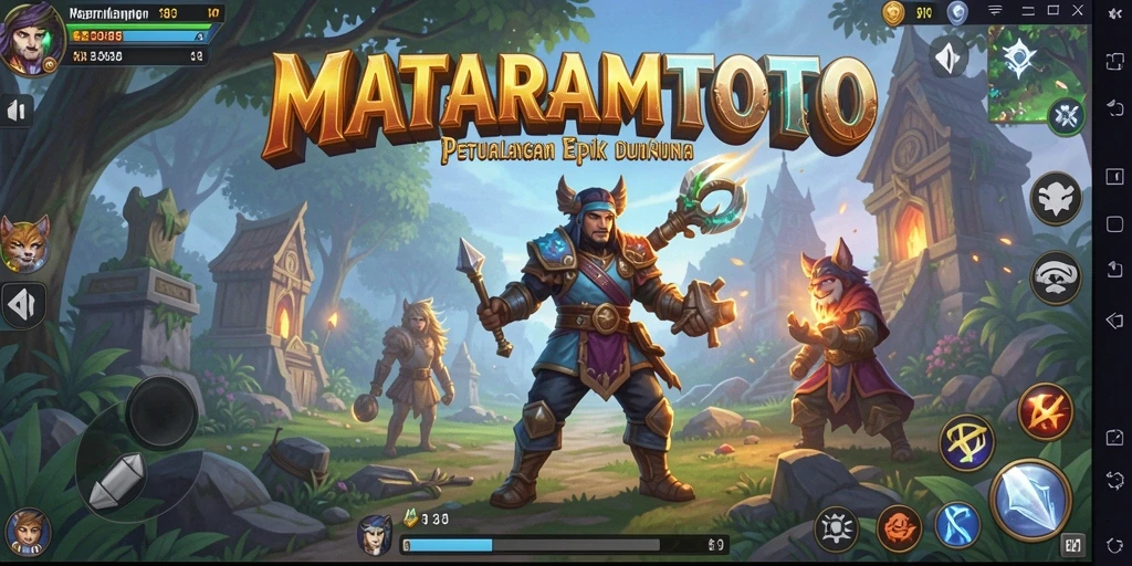 Gameplay seru MATARAMTOTO dengan petualangan RPG yang mendebarkan.