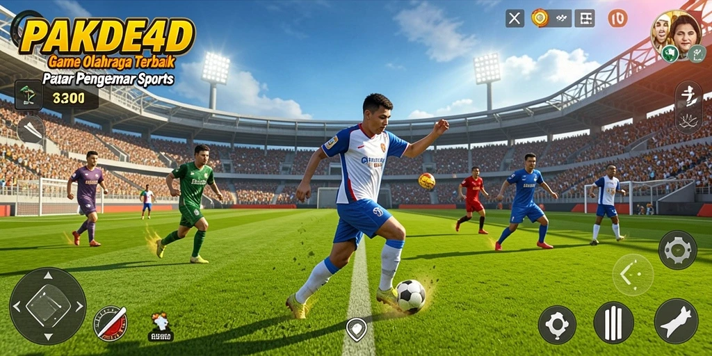Tampilan gameplay seru PAKDE4D dengan berbagai cabang olahraga.