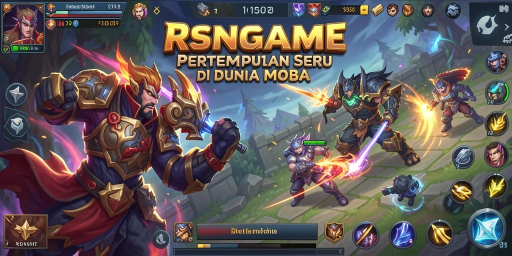 Tampilan seru pertempuran tim di RSNGAME.