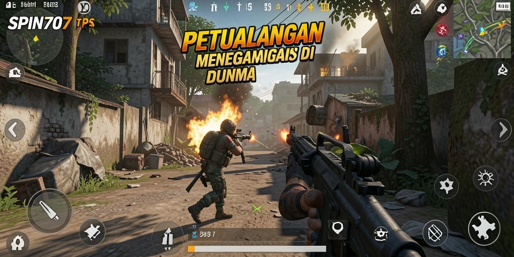 Tangkapan layar gameplay SPIN707 yang menampilkan aksi pertempuran seru.