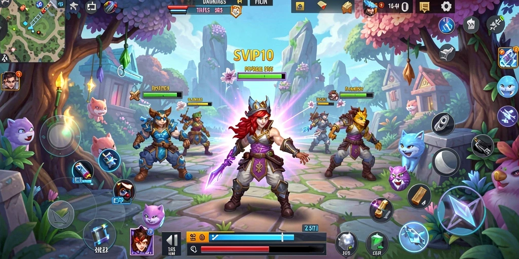 Screenshot SVIP10 menampilkan aksi seru dalam petualangan yang mendebarkan.