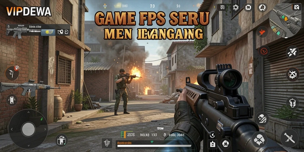 Gameplay VIPDEWA yang menegangkan dengan aksi FPS intens.
