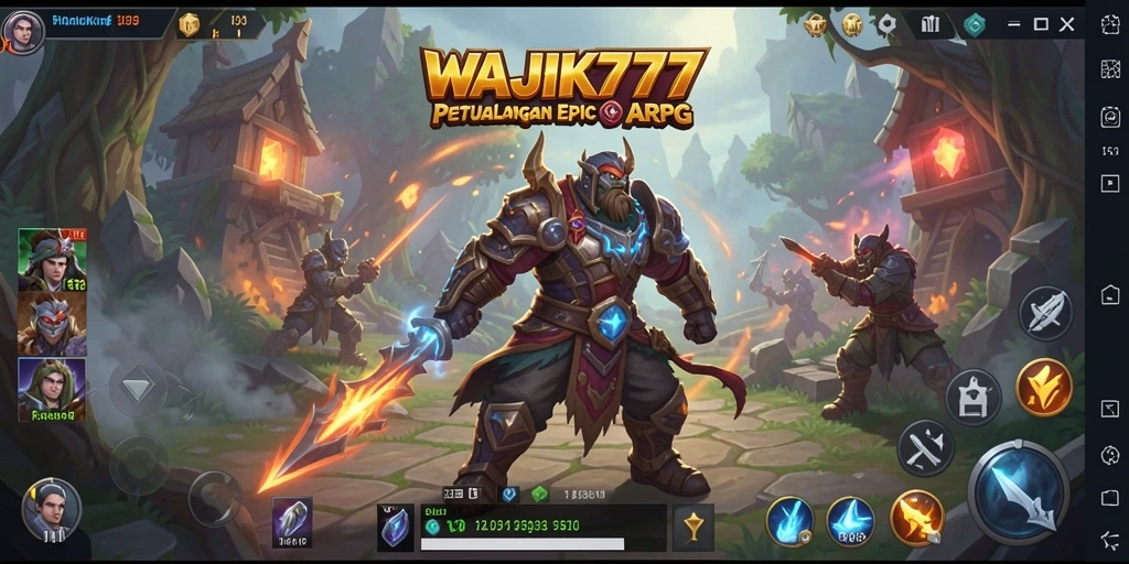 Tampilan gameplay seru dan mendebarkan dari WAJIK777 dalam gaya ARPG.