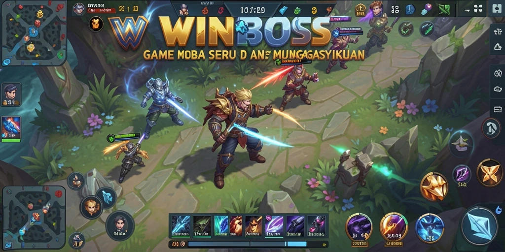 Gameplay seru WINBOSS dengan strategi tim yang menarik.